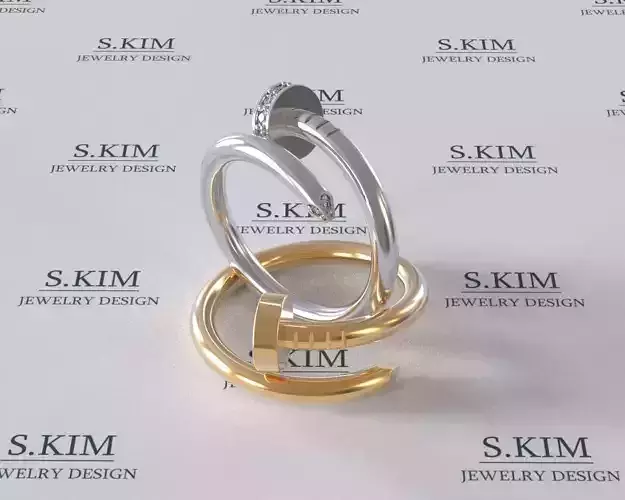 Juste un clou Nail rings many sizes