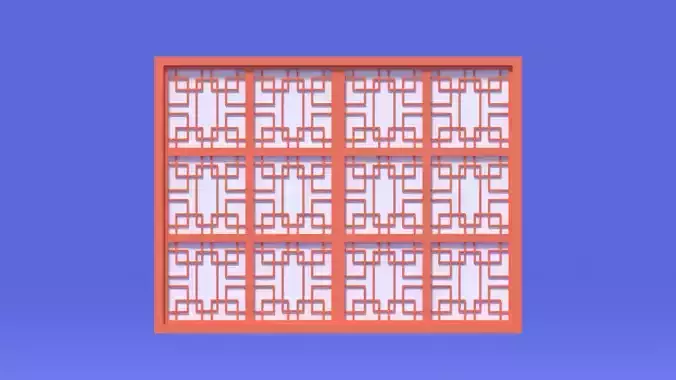 Cartoon Chinese Window