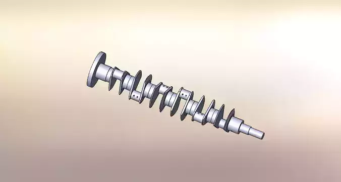Crankshaft - vilebrequin 3D model