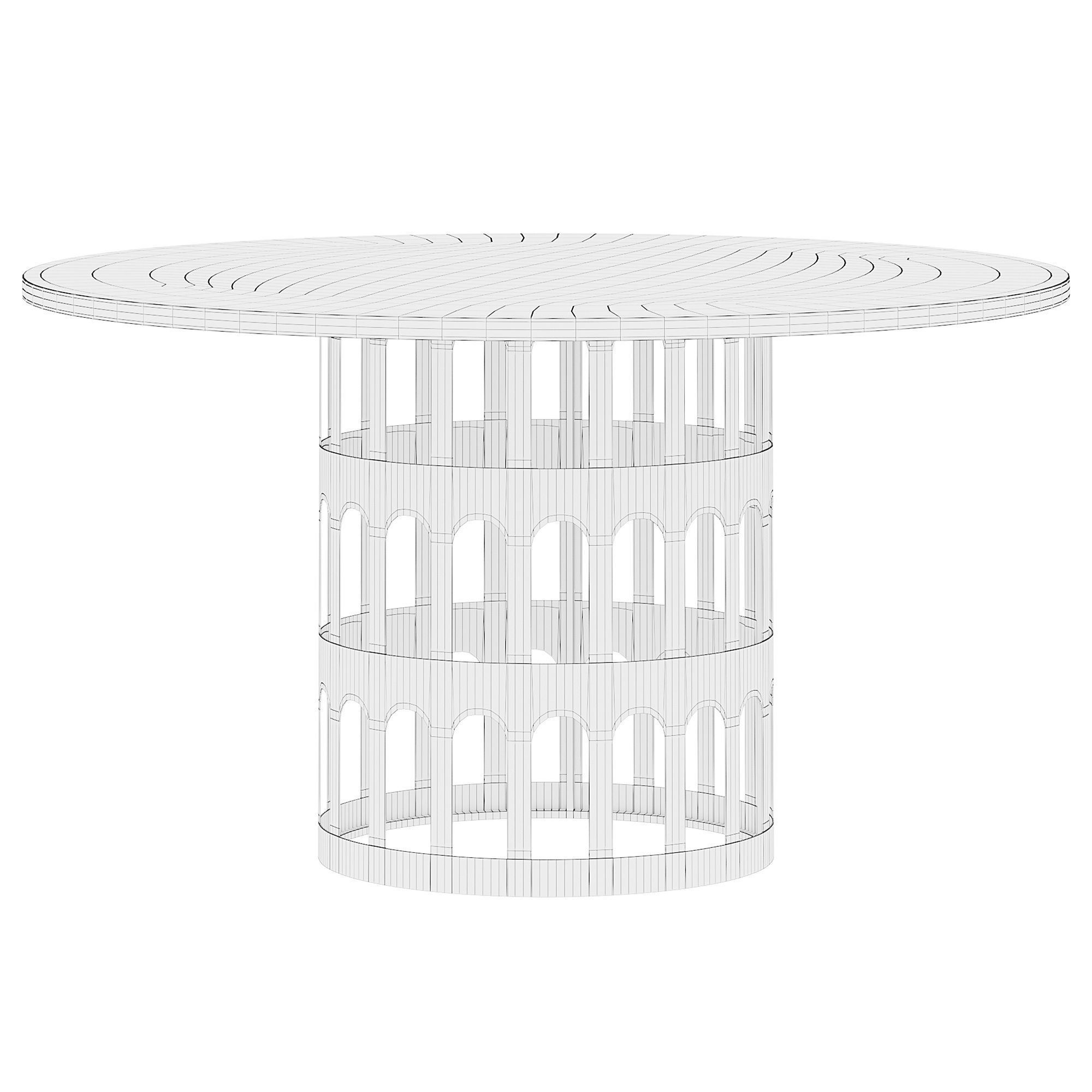 COLOSSEUM DINING TABLE by bakerfurniture  3D model_3