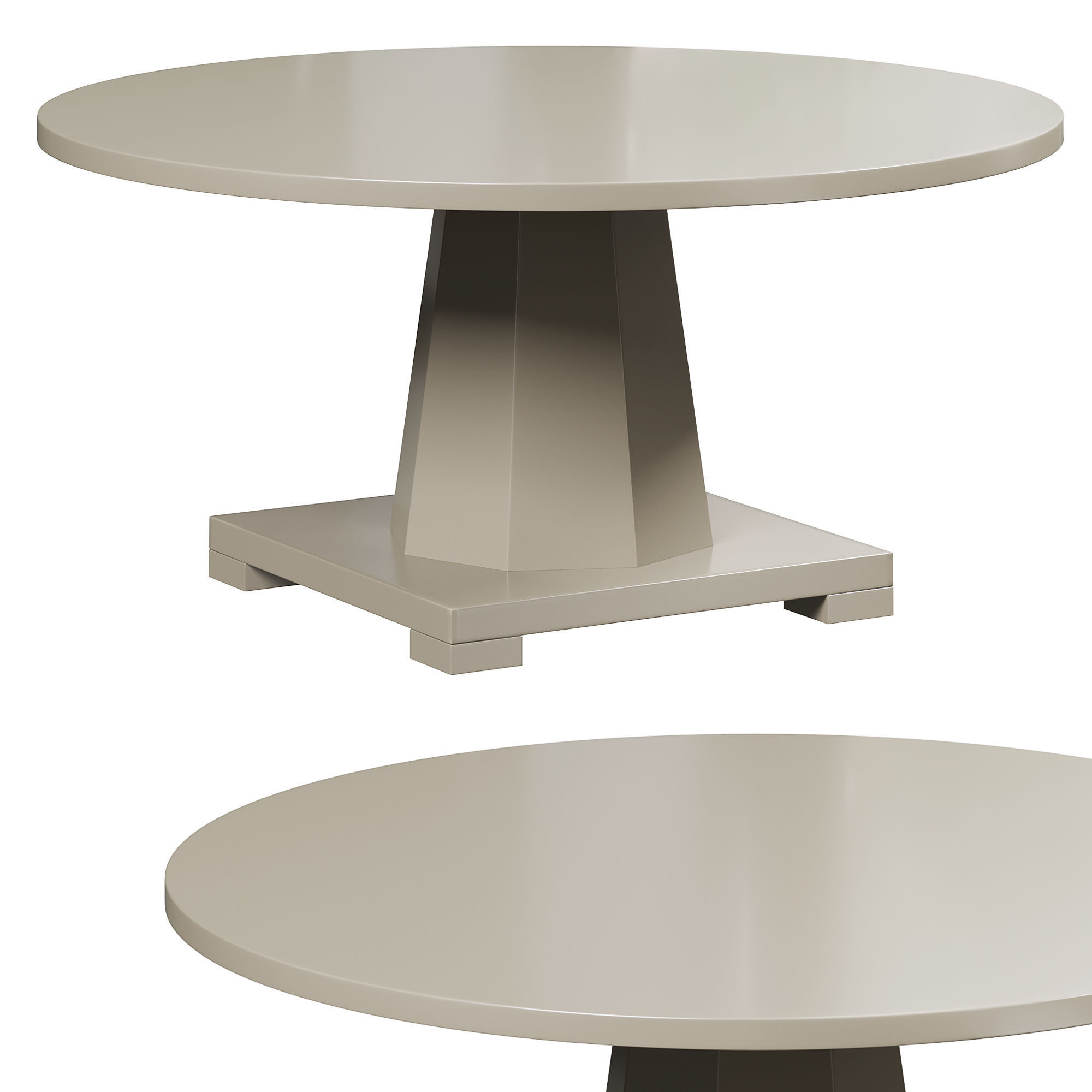 BOWEN DINING TABLE by bakerfurniture 3D model_2