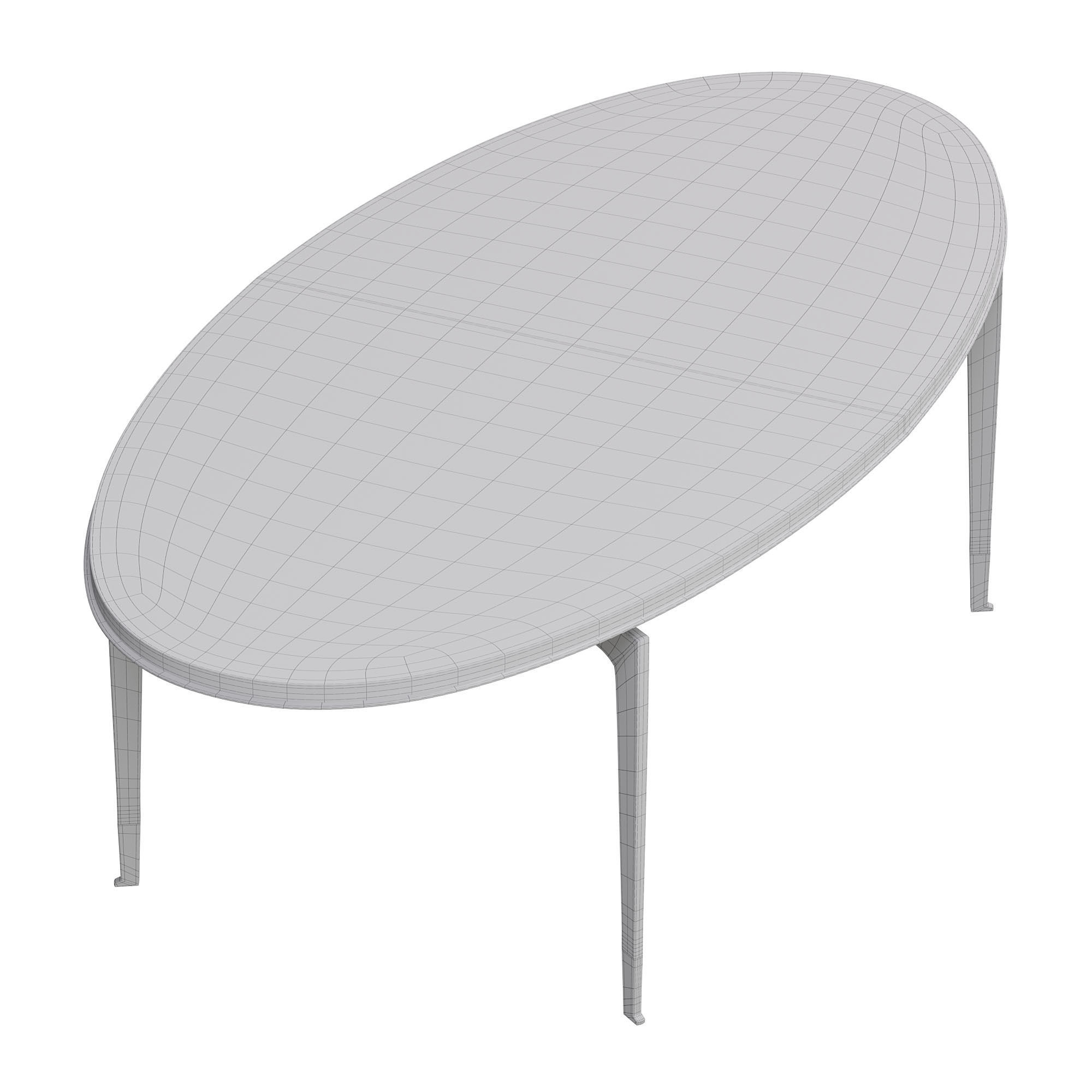 VENDOME DINING TABLE by bakerfurniture 3D model_3