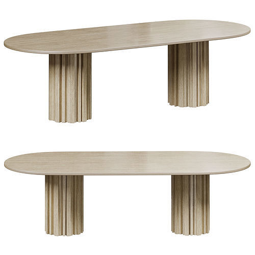 Huxley dining table by bakerfurniture 3D model