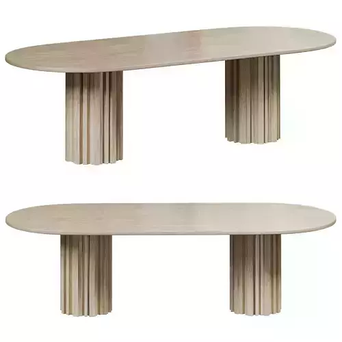 Huxley dining table by bakerfurniture 3D model