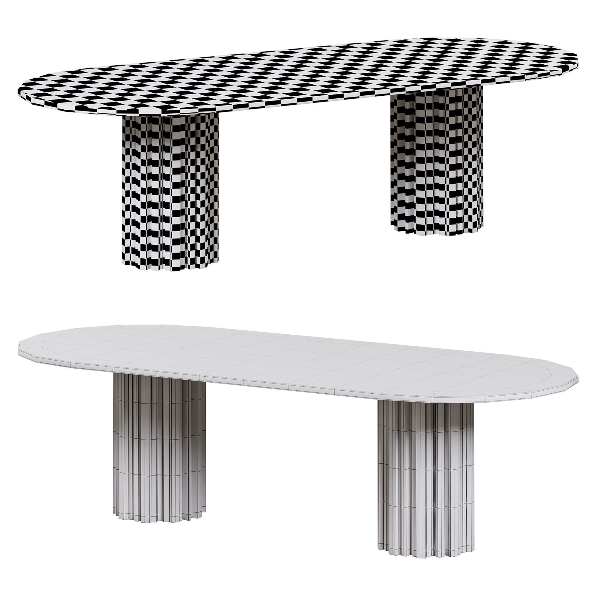 Huxley dining table by bakerfurniture 3D model_4