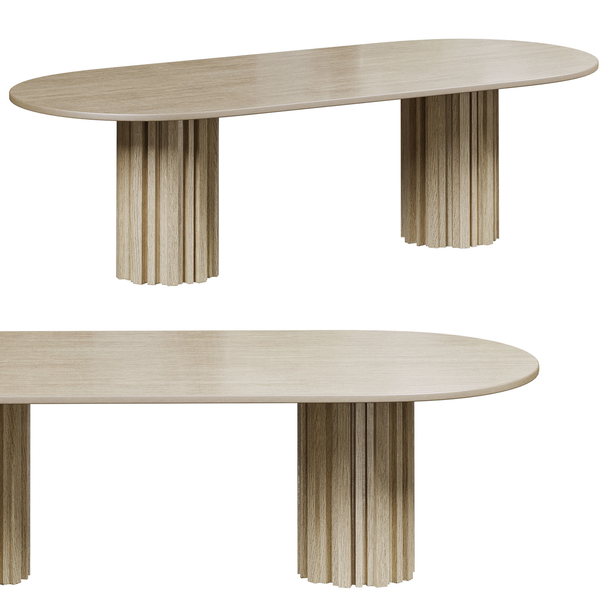 Huxley dining table by bakerfurniture 3D model_2