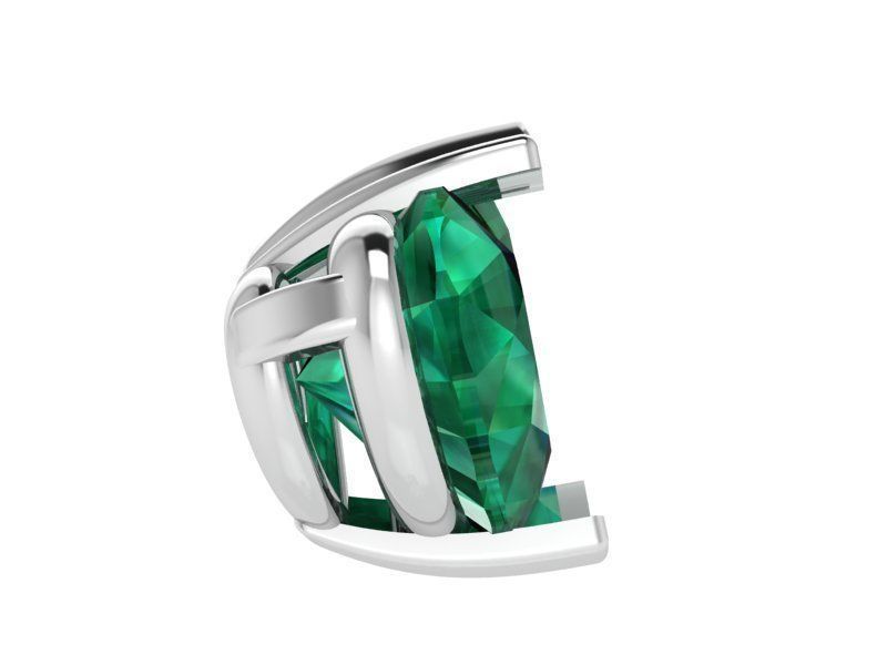 Green Heart Pendant 2206 3D print model 3D print model_3