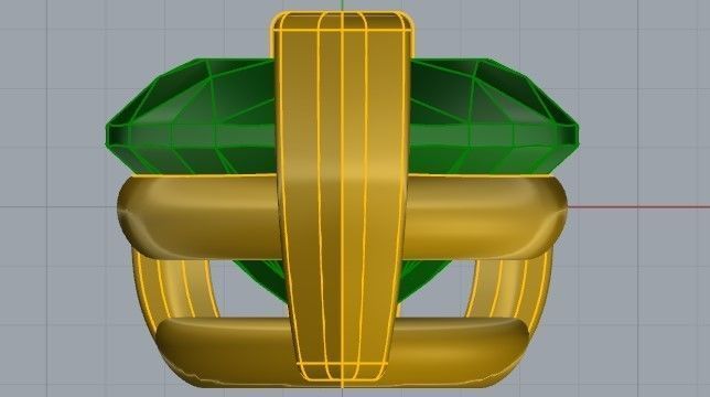 Green Heart Pendant 2206 3D print model 3D print model_6