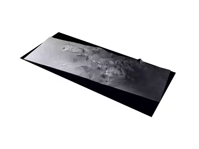 MARS VR - Rocky Central Uplift of Crater