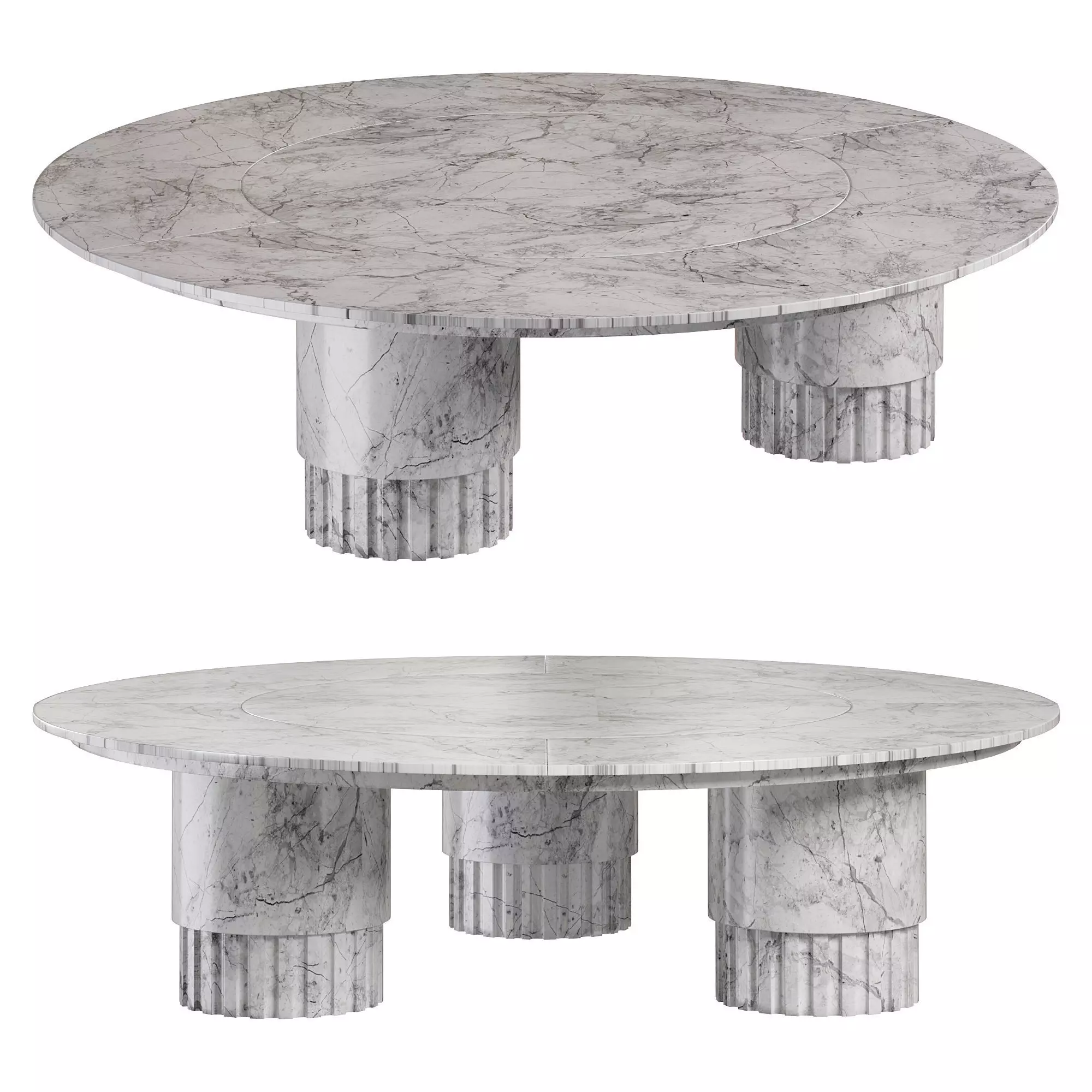 AGORA ROUND DINING TABLE by Bakerfurniture 3D model_0