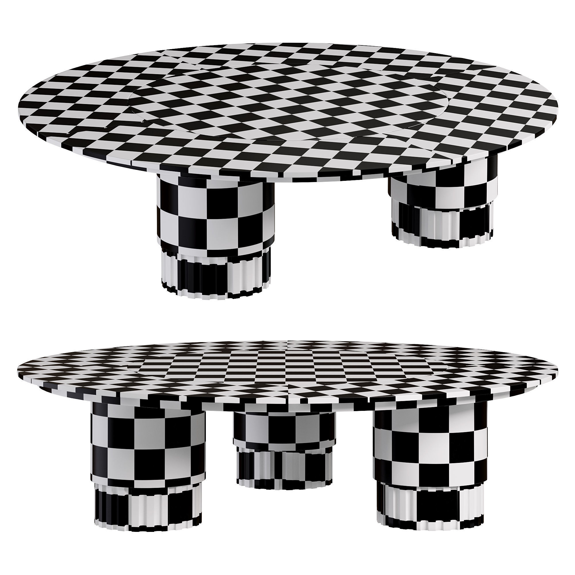 AGORA ROUND DINING TABLE by Bakerfurniture 3D model_4