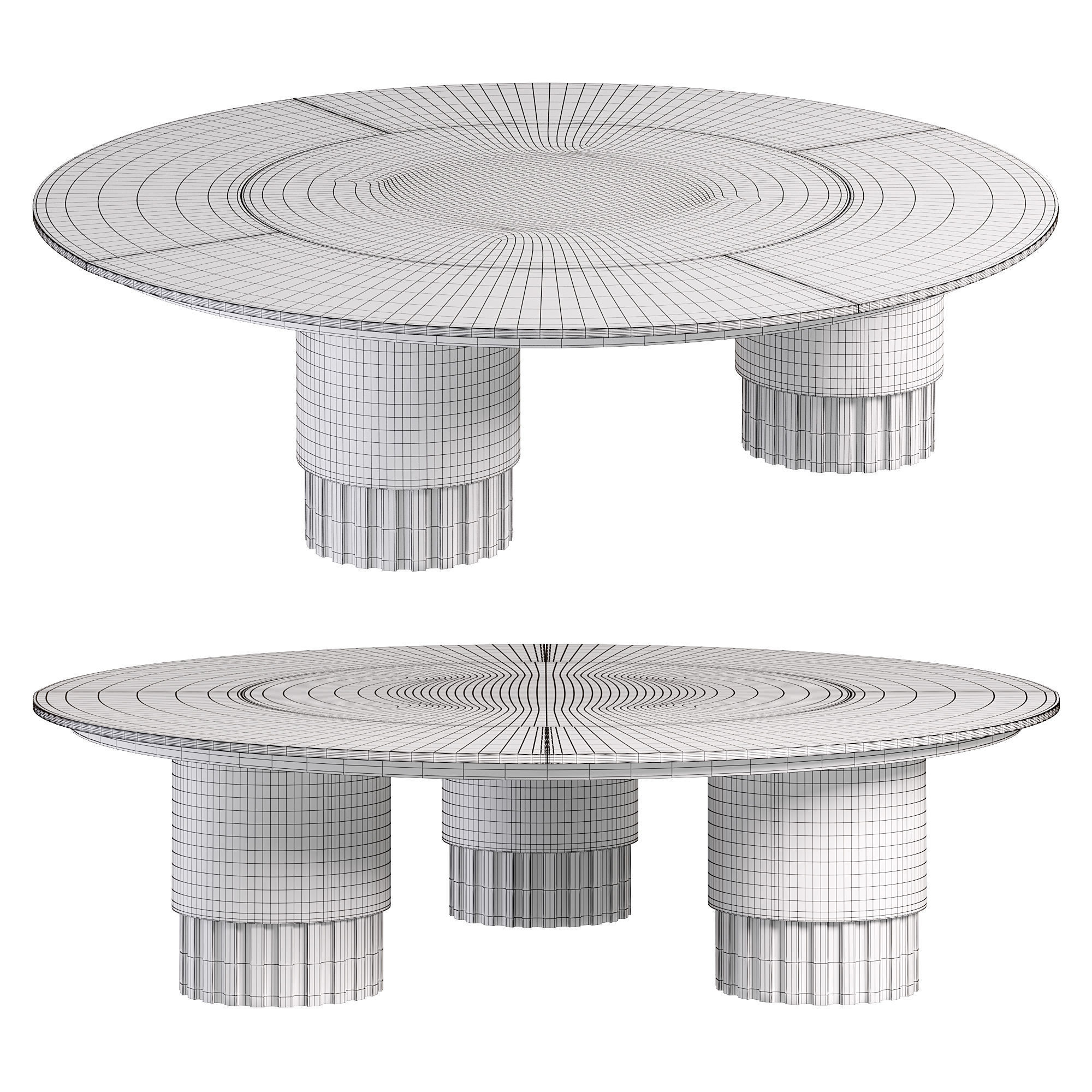 AGORA ROUND DINING TABLE by Bakerfurniture 3D model_3
