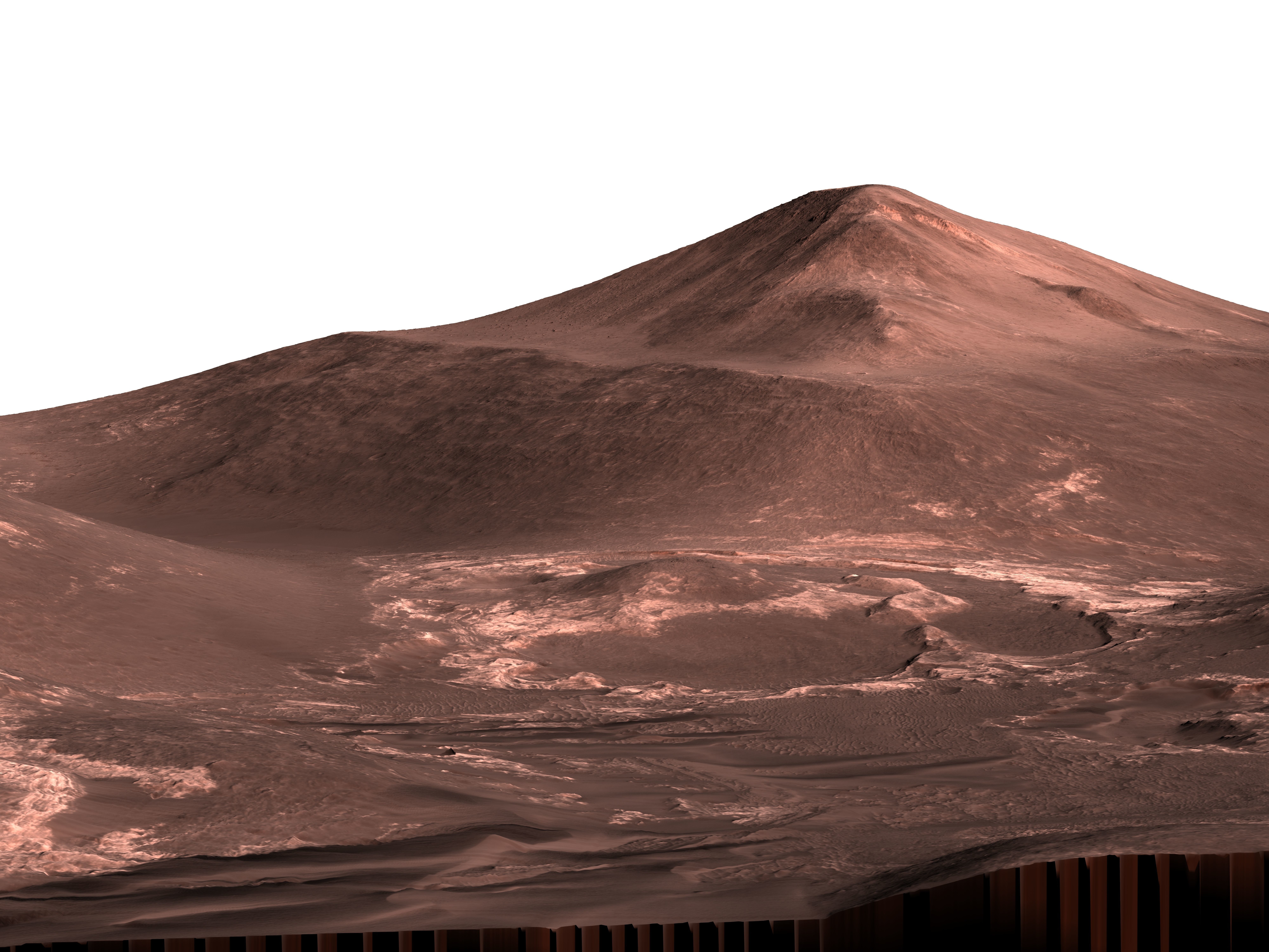 MARS VR - Layered Rocks in Orson Welles Crater 3D model_2