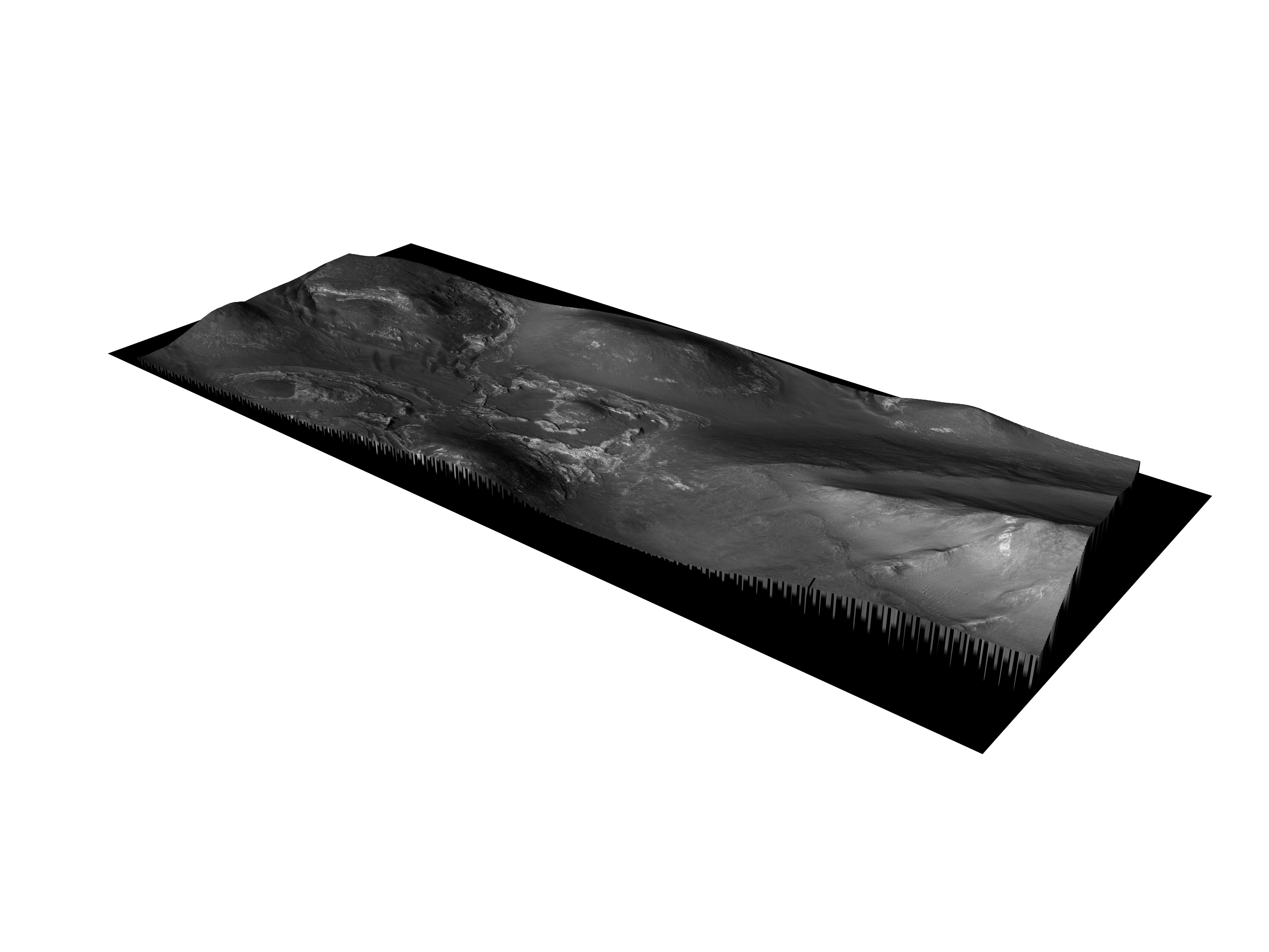 MARS VR - Layered Rocks in Orson Welles Crater 3D model_0