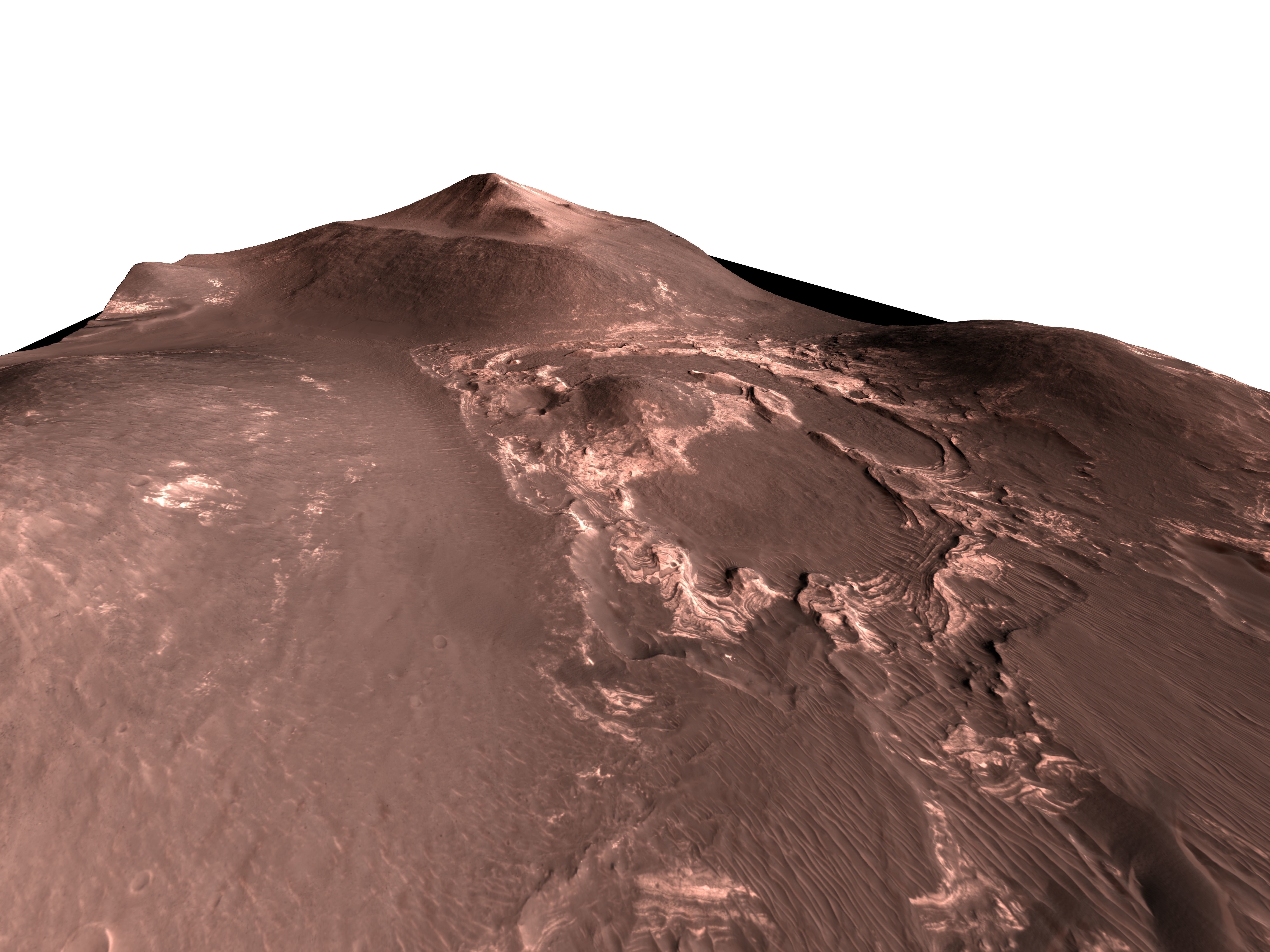 MARS VR - Layered Rocks in Orson Welles Crater 3D model_1