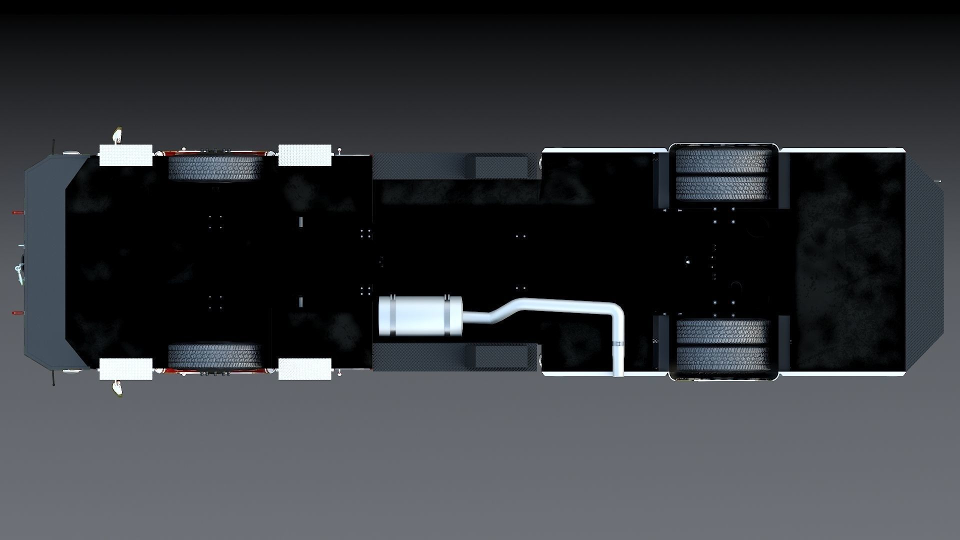 Fire Truck Custom Pumper Doyle Hose Low-poly 3D model_12