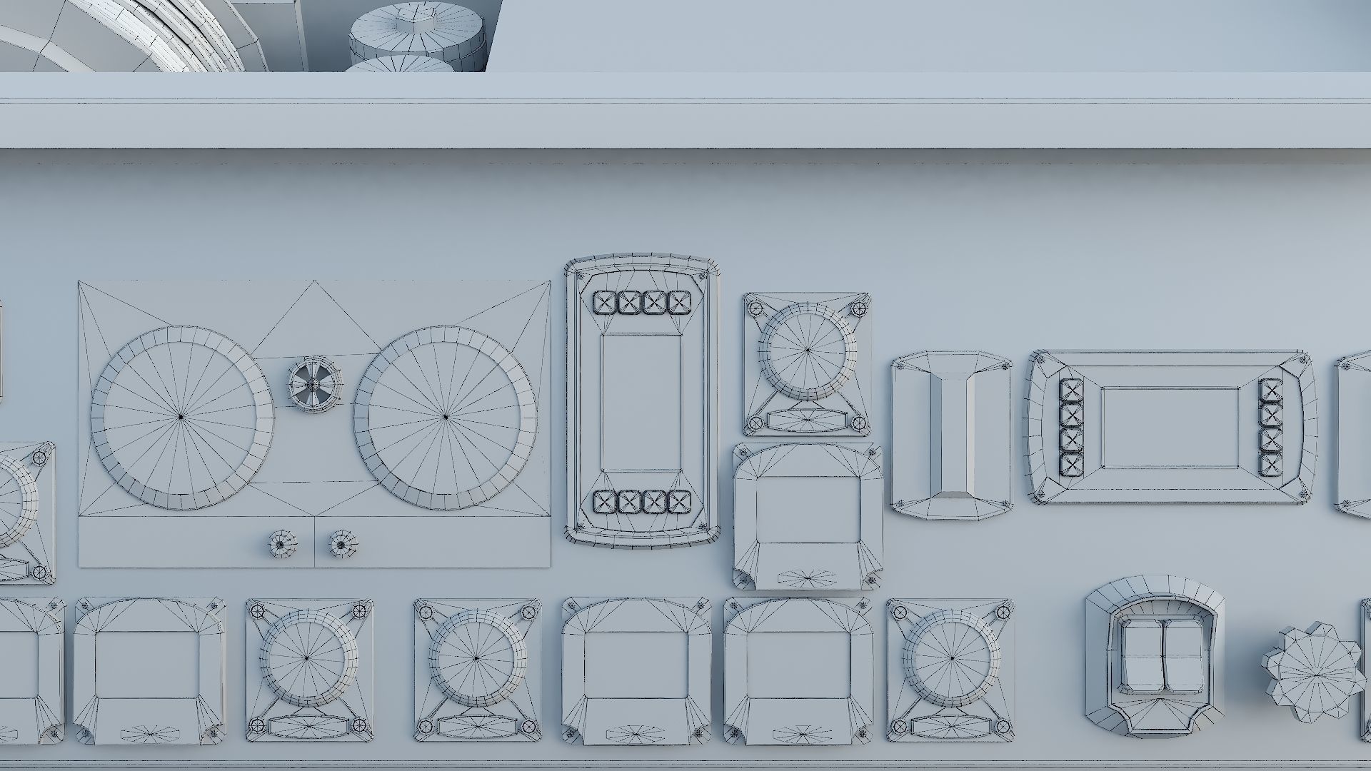 Fire Truck Custom Pumper Doyle Hose Low-poly 3D model_44