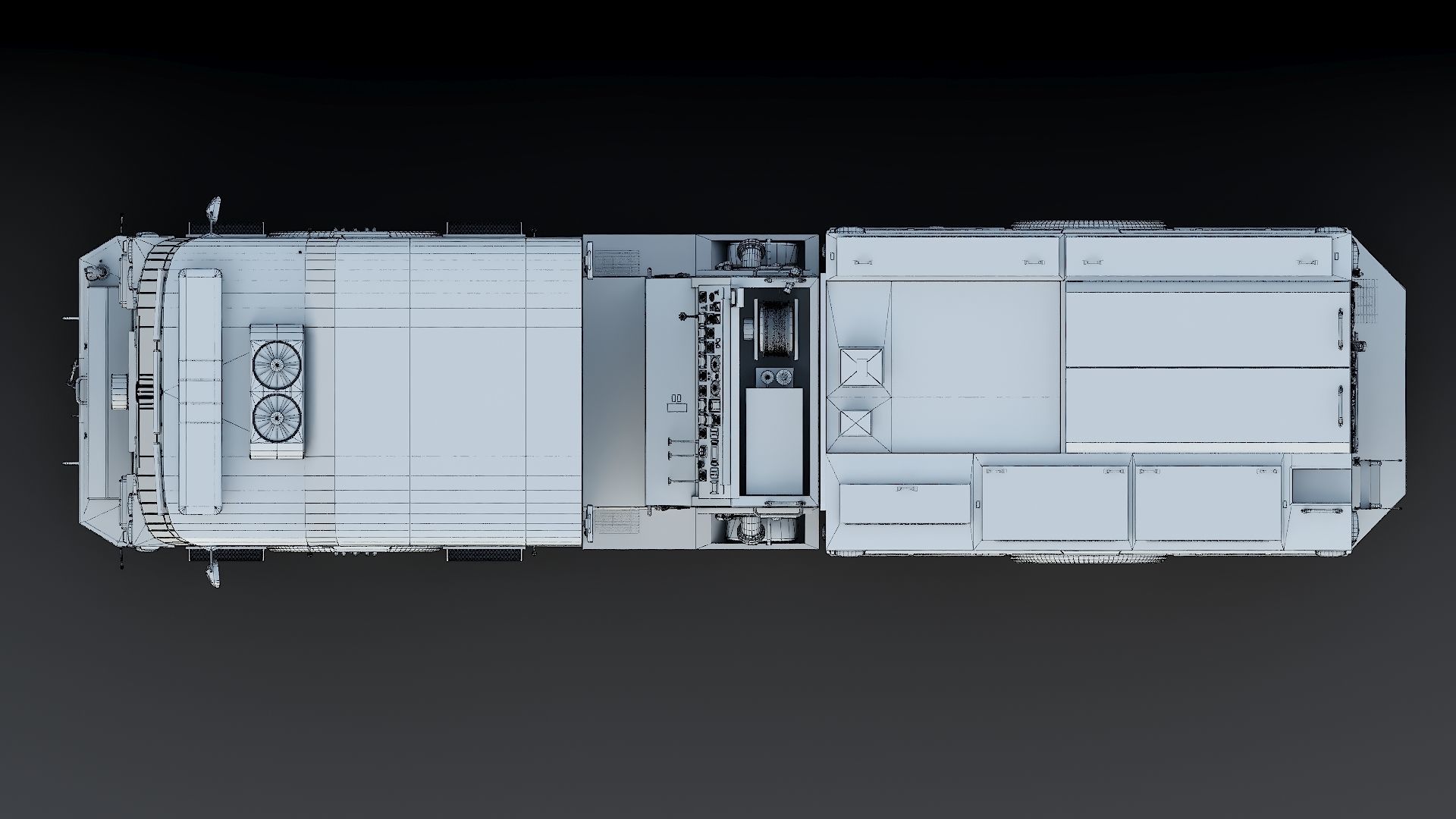 Fire Truck Custom Pumper Doyle Hose Low-poly 3D model_43
