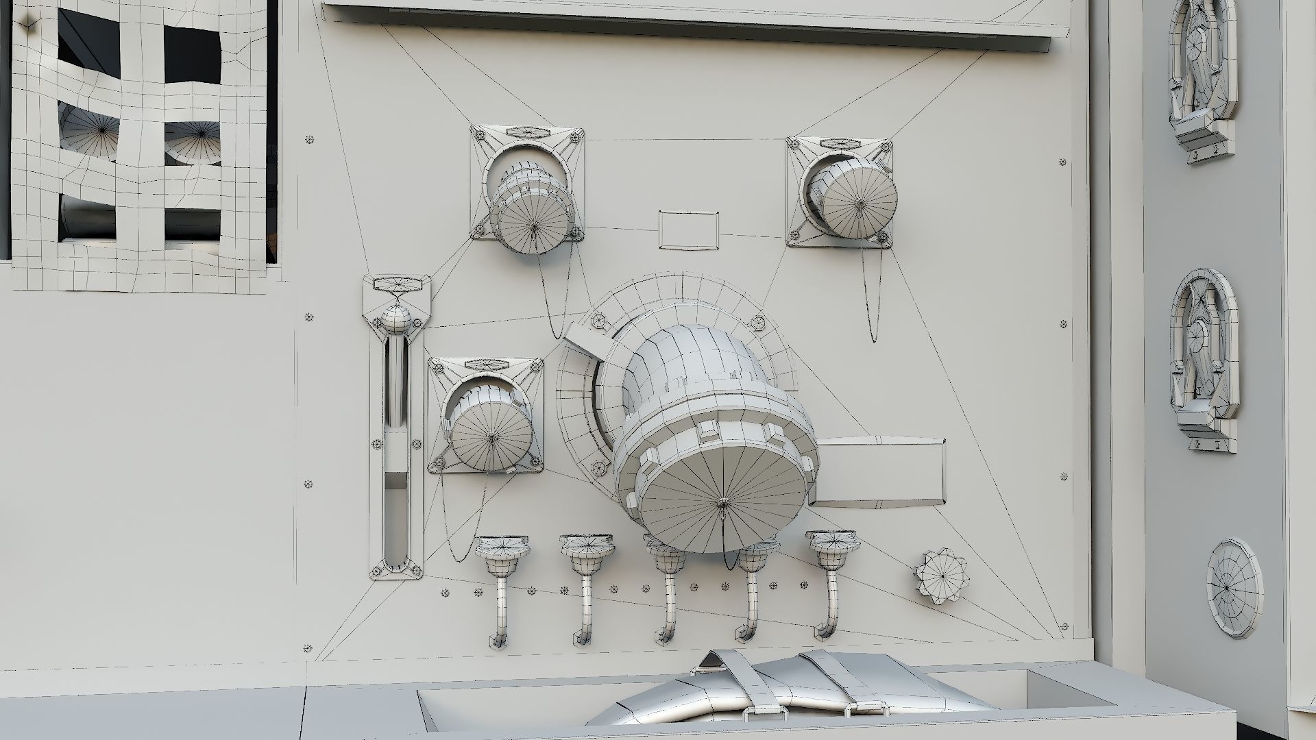 Fire Truck Custom Pumper Doyle Hose Low-poly 3D model_45