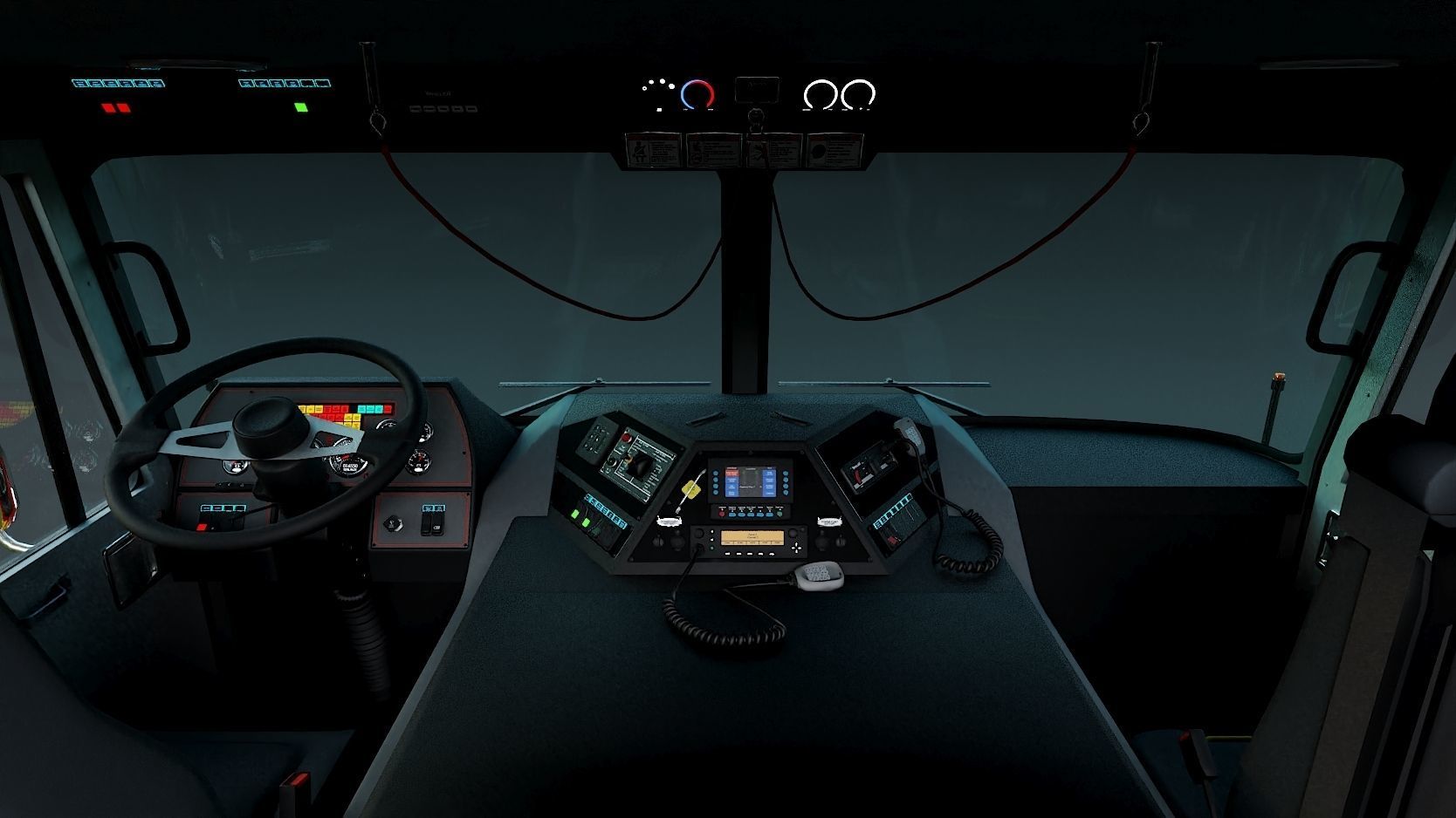 Fire Truck Custom Pumper Doyle Hose Low-poly 3D model_17