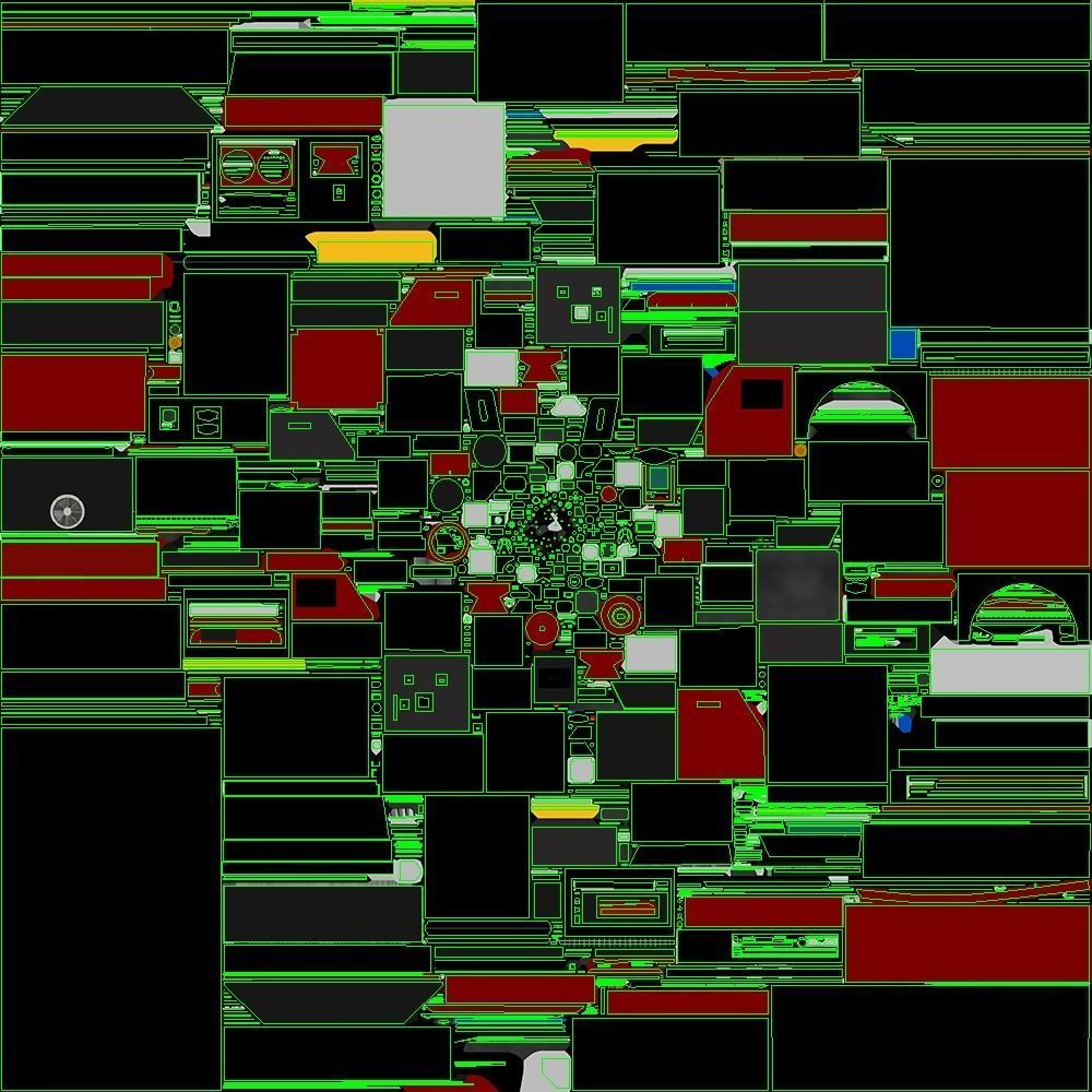 Fire Truck Custom Pumper Doyle Hose Low-poly 3D model_49