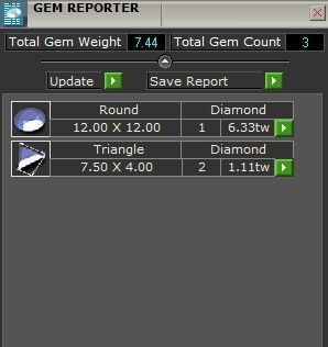 Diamond stone ring 2208 3D print model 3D print model_8