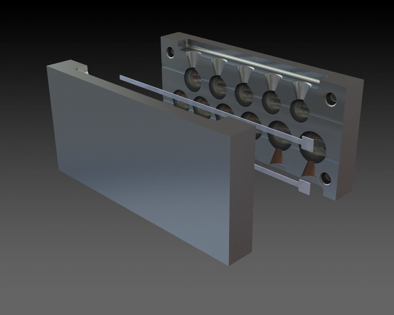 CNC mold Cheburashka excellent system for jig heads predators 3D print model_2