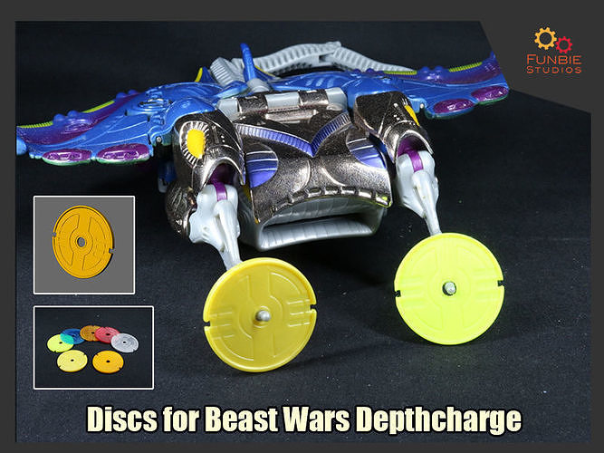 Discs for Transformers Beast Wars Depthcharge Free 3D print model