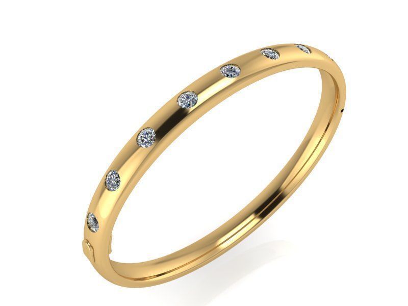 Bracelet with Diamond stones 2210 3D print model 3D print model_1