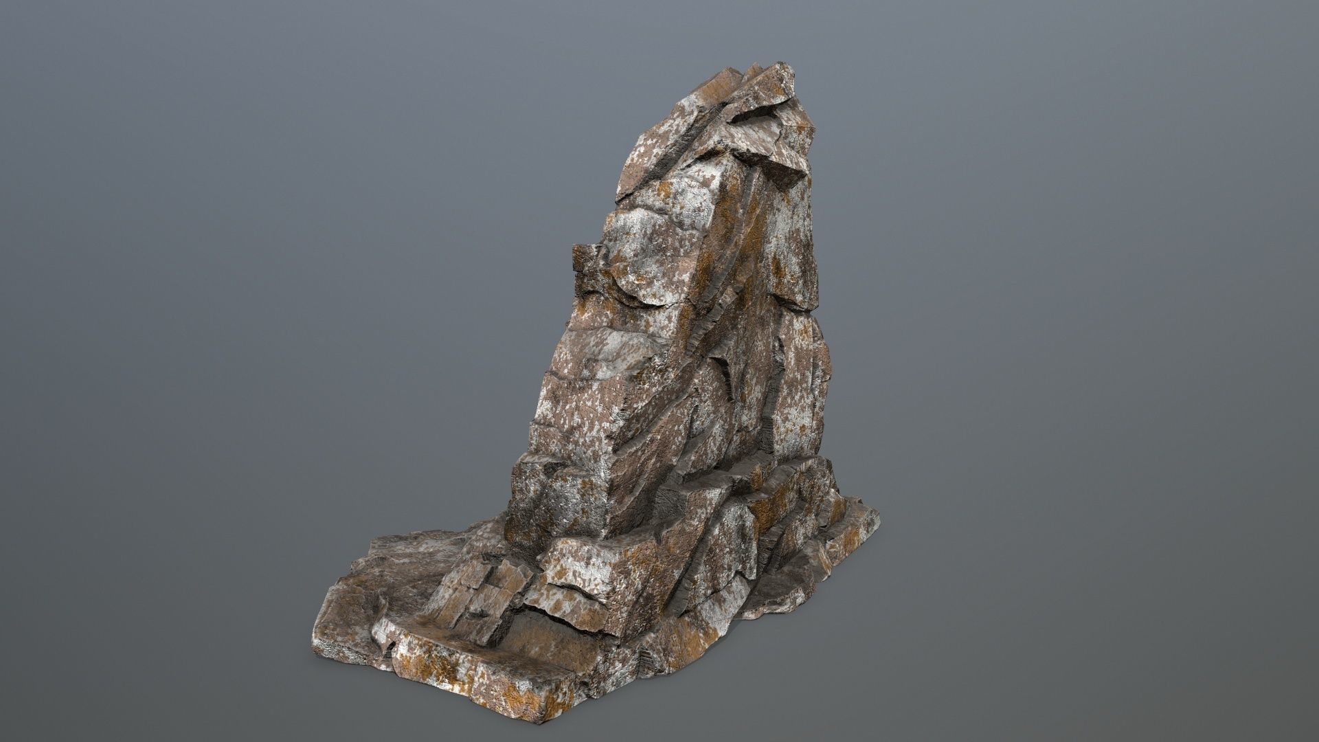 Buddha Rock Low-poly 3D model_5