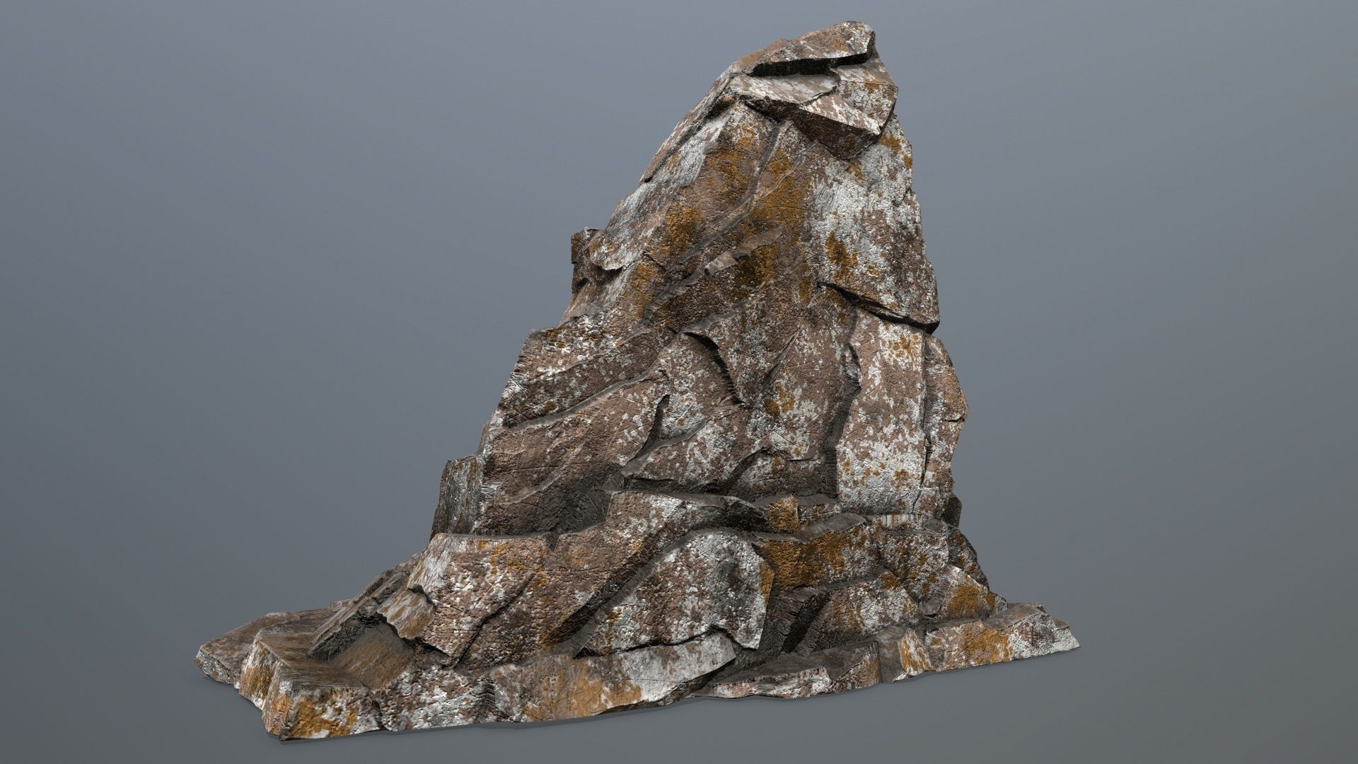 Buddha Rock Low-poly 3D model_9
