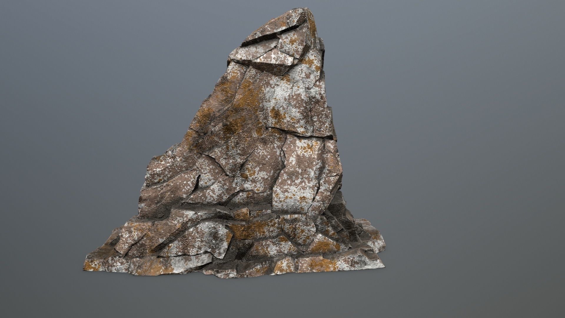 Buddha Rock Low-poly 3D model_4