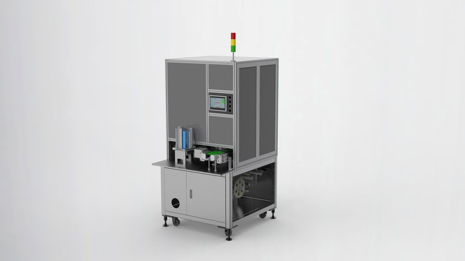 Lithium battery packing machine 3D model_1