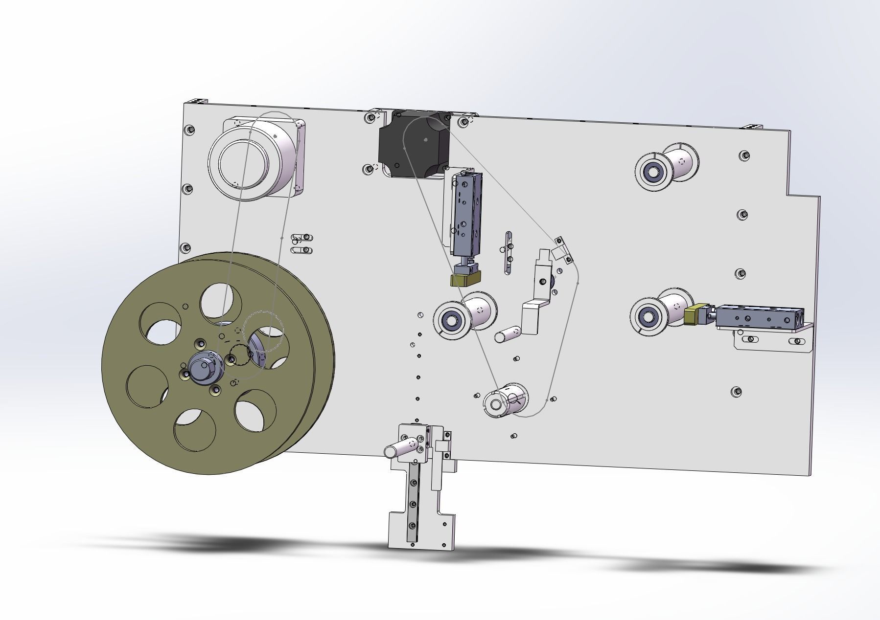 Lithium battery packing machine 3D model_12