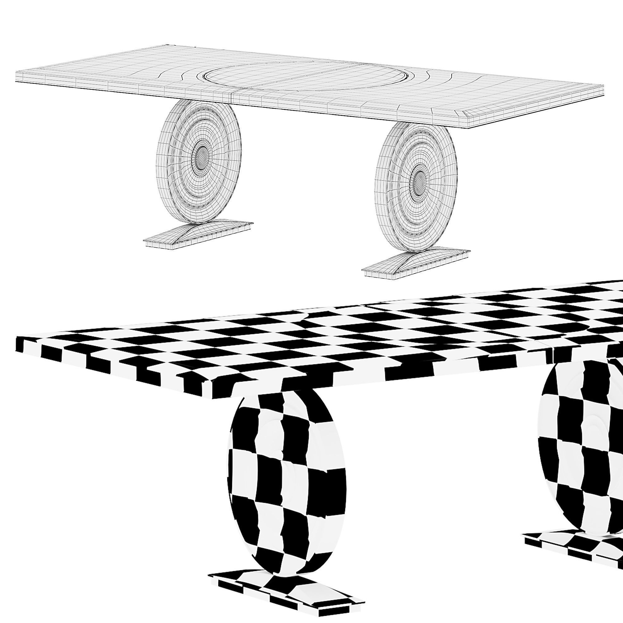 HEMINGWAY DINING TABLE by bakerfurniture 3D model_4