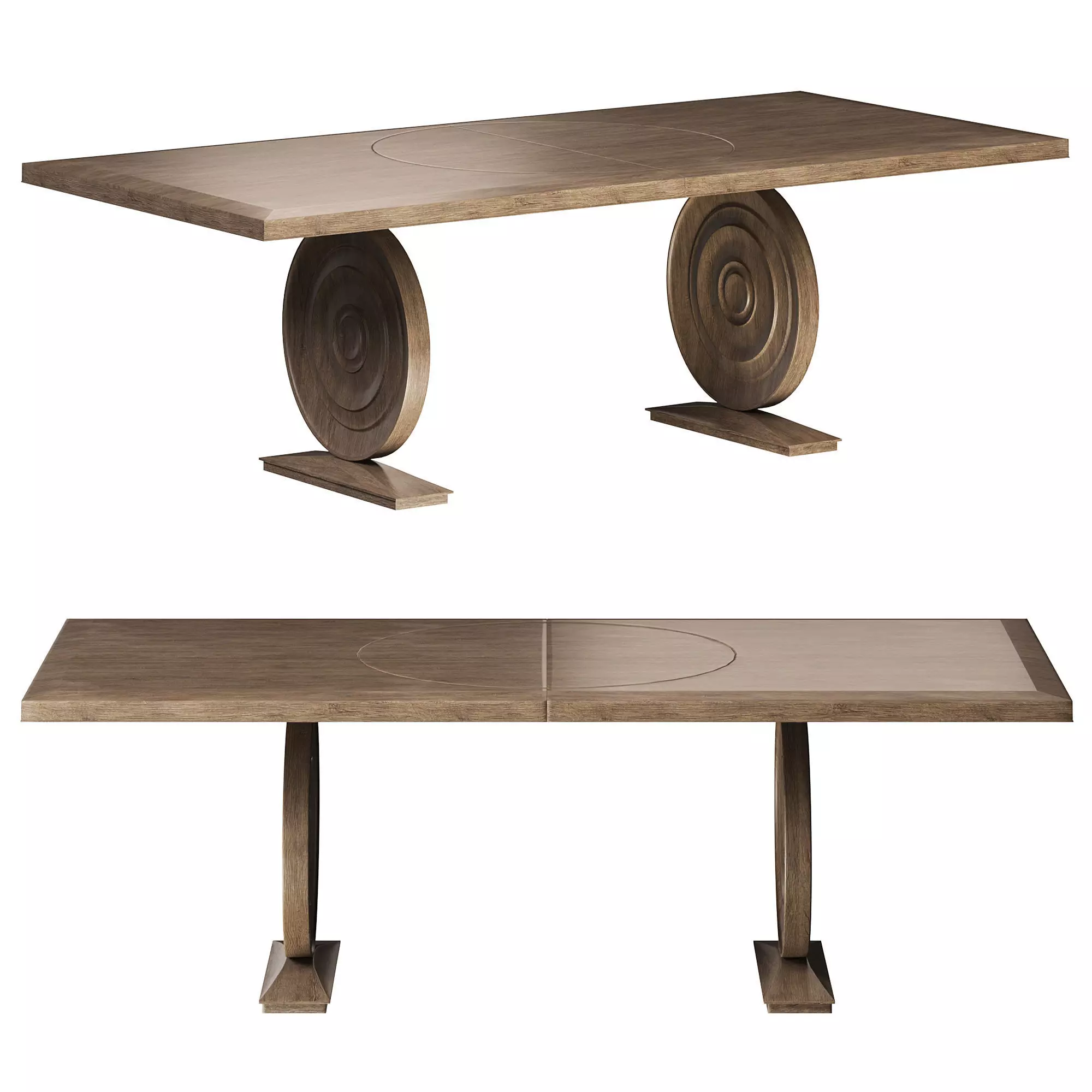 HEMINGWAY DINING TABLE by bakerfurniture 3D model_0