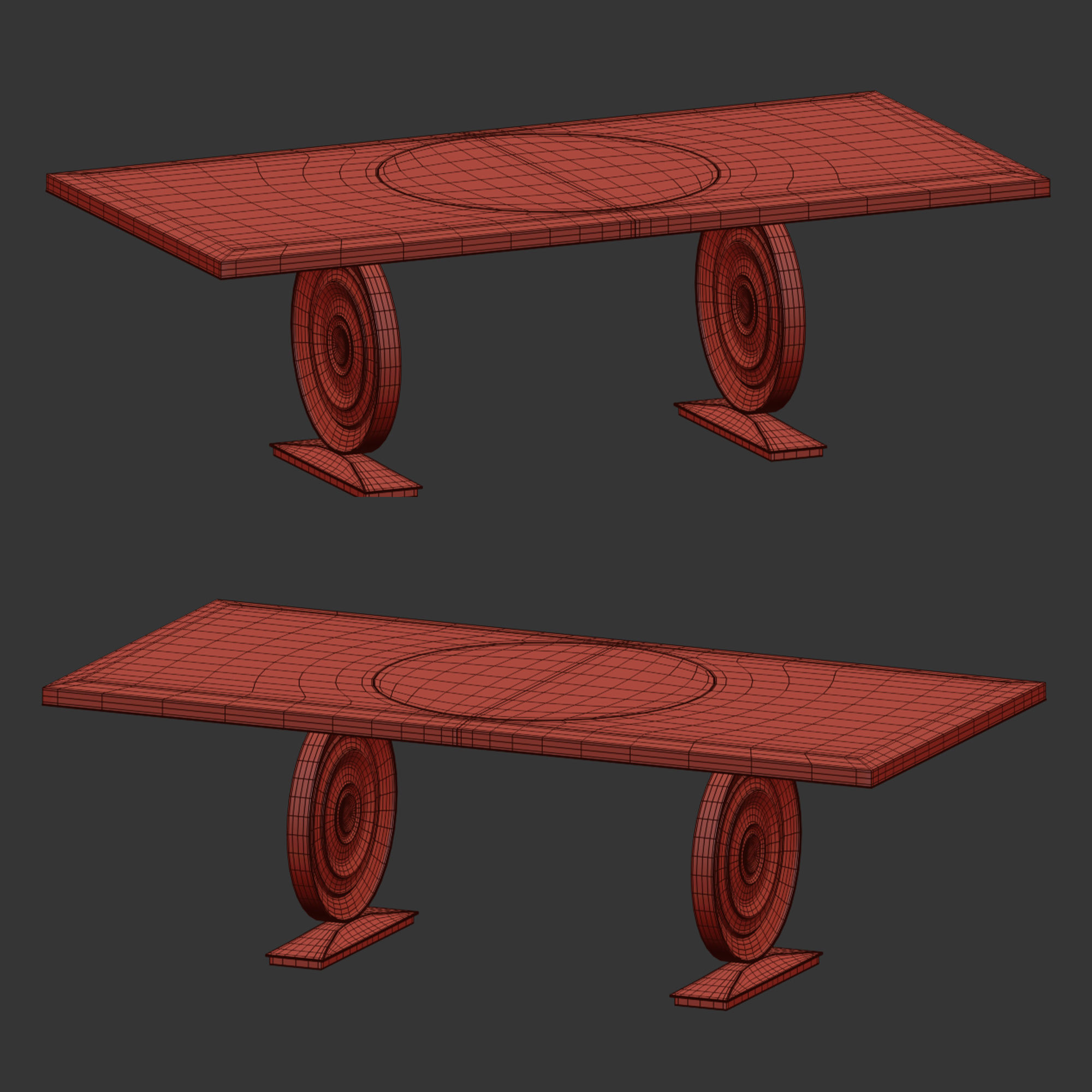 HEMINGWAY DINING TABLE by bakerfurniture 3D model_6