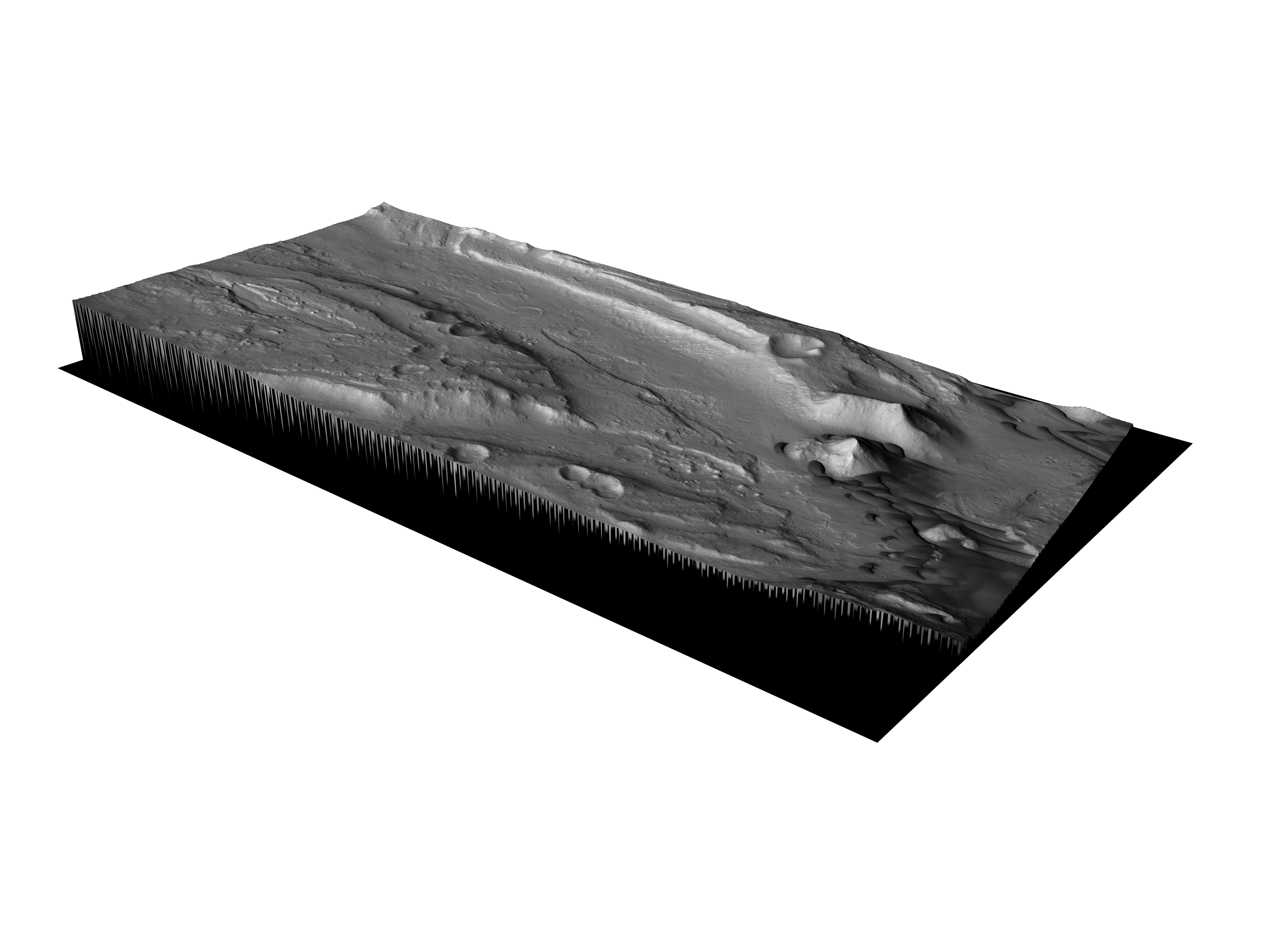 MARS VR - Dune Interaction in Ganges Chasma 3D model_0