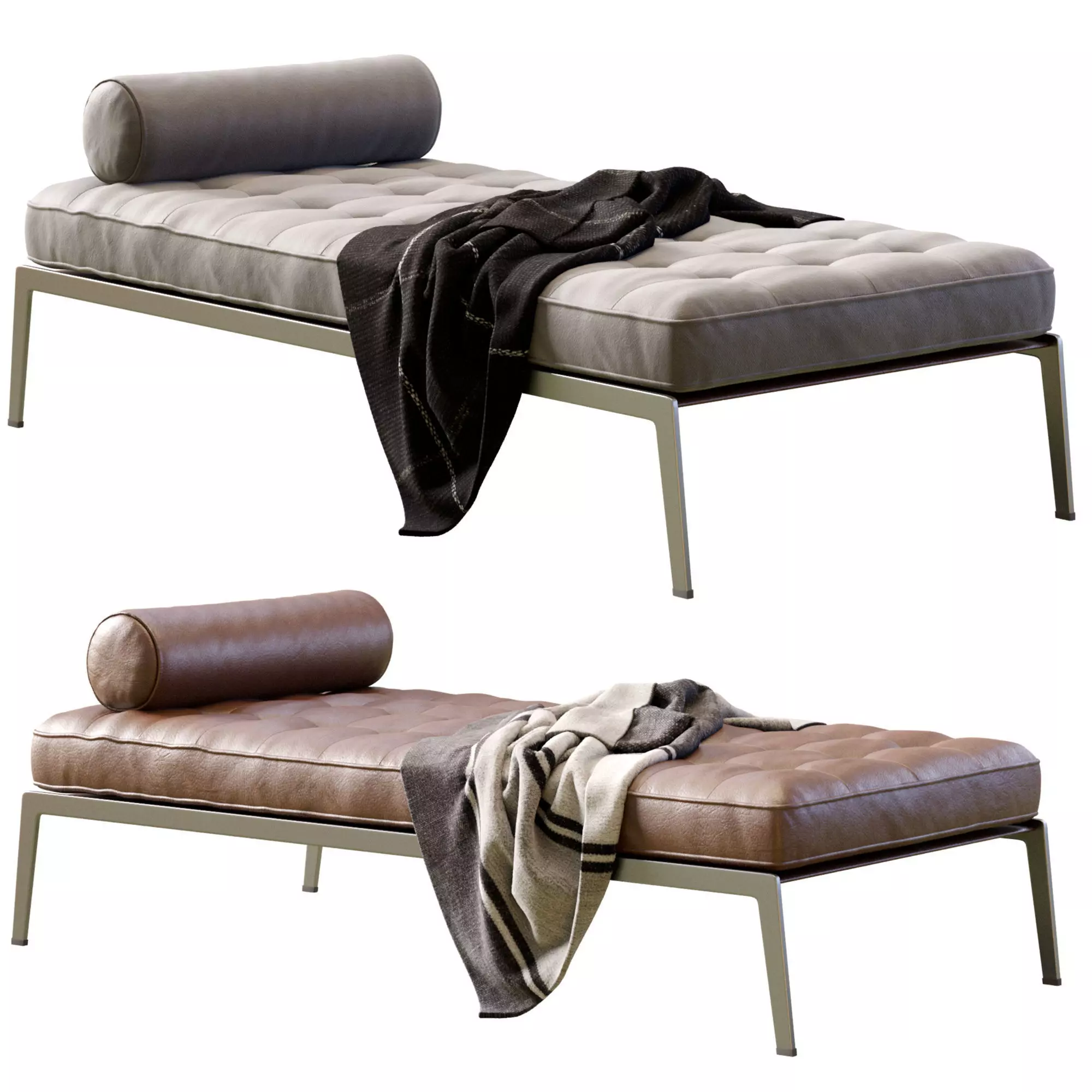 Chaise Longues Magi By Flexform 3D model_0