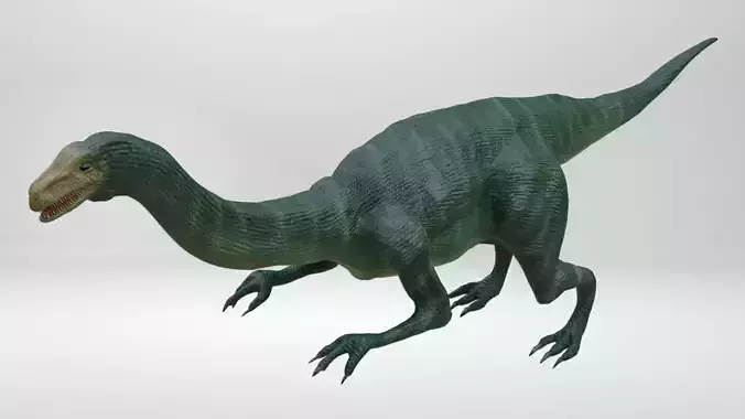 Plateosaurus Dinosaur  Low-poly 3D model