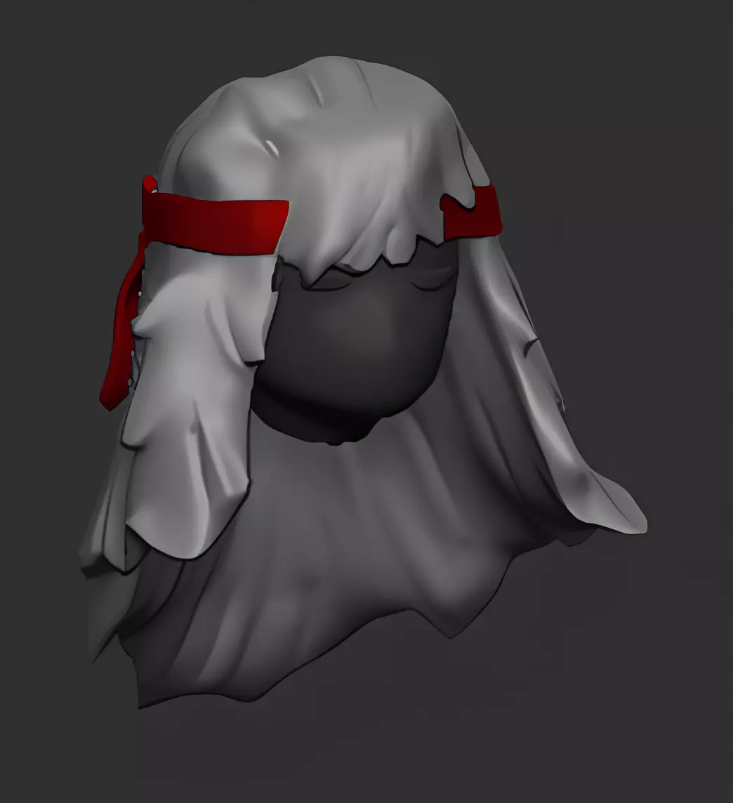 SKY game hairs 3D print model_0