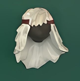 SKY game hairs 3D print model_2