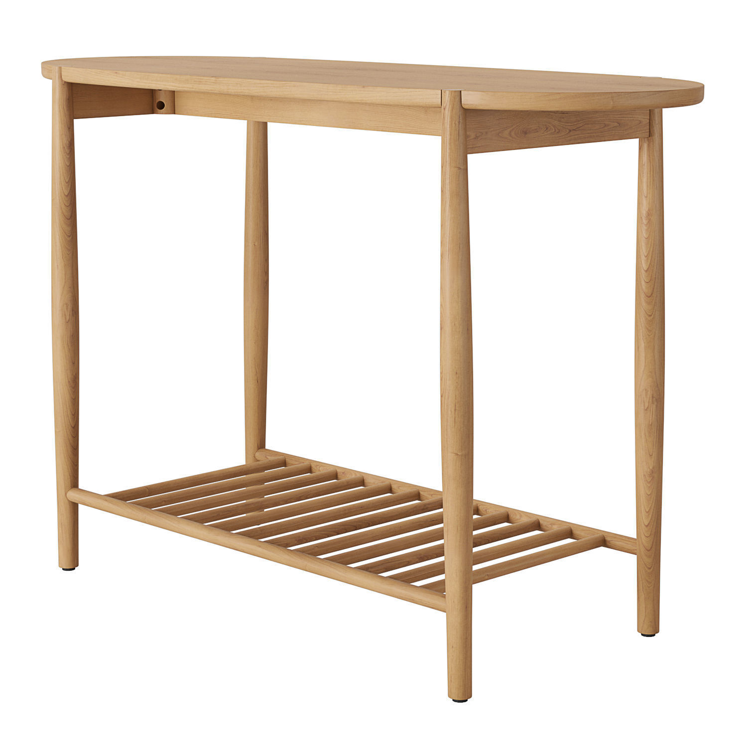 La Redoute Jucca Solid Oak Console Table 3D model_2