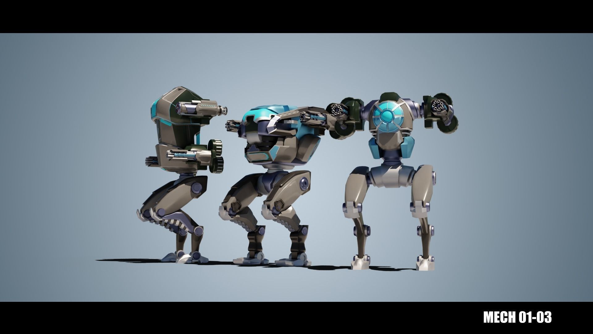 MECH 01-04 Low-poly 3D model_8