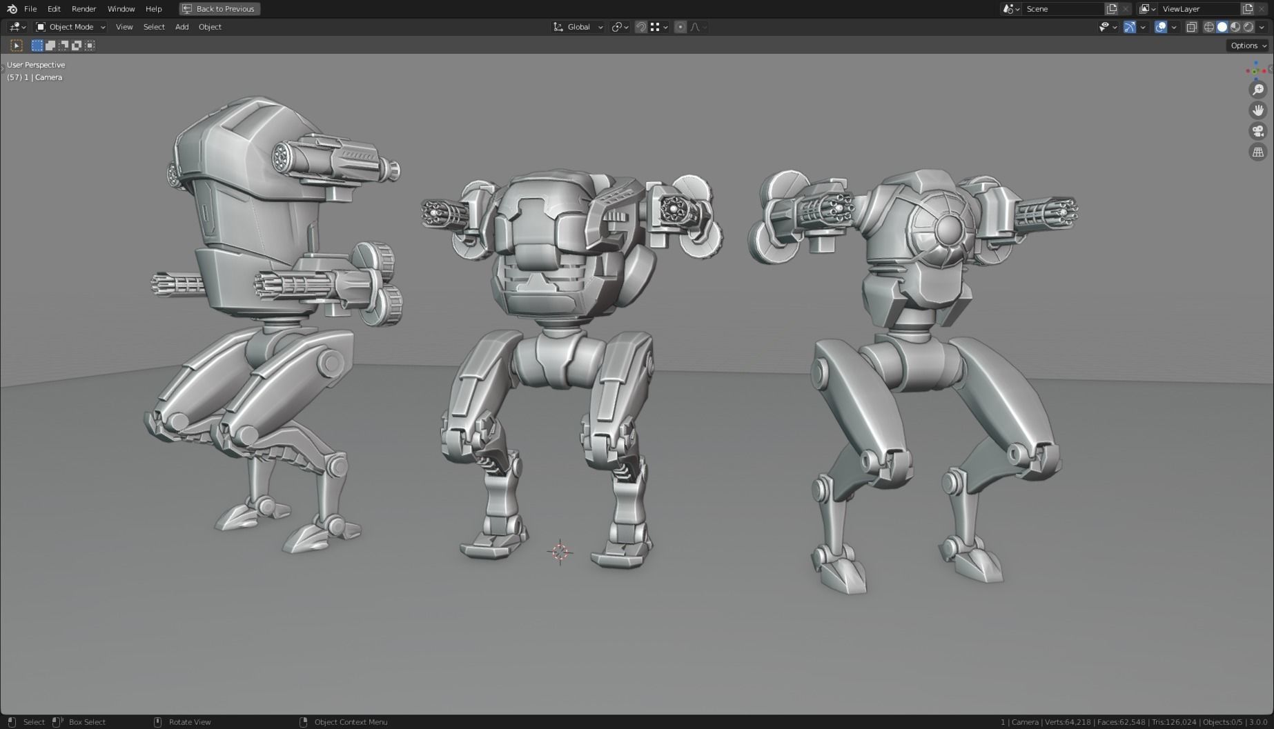 MECH 01-04 Low-poly 3D model_13