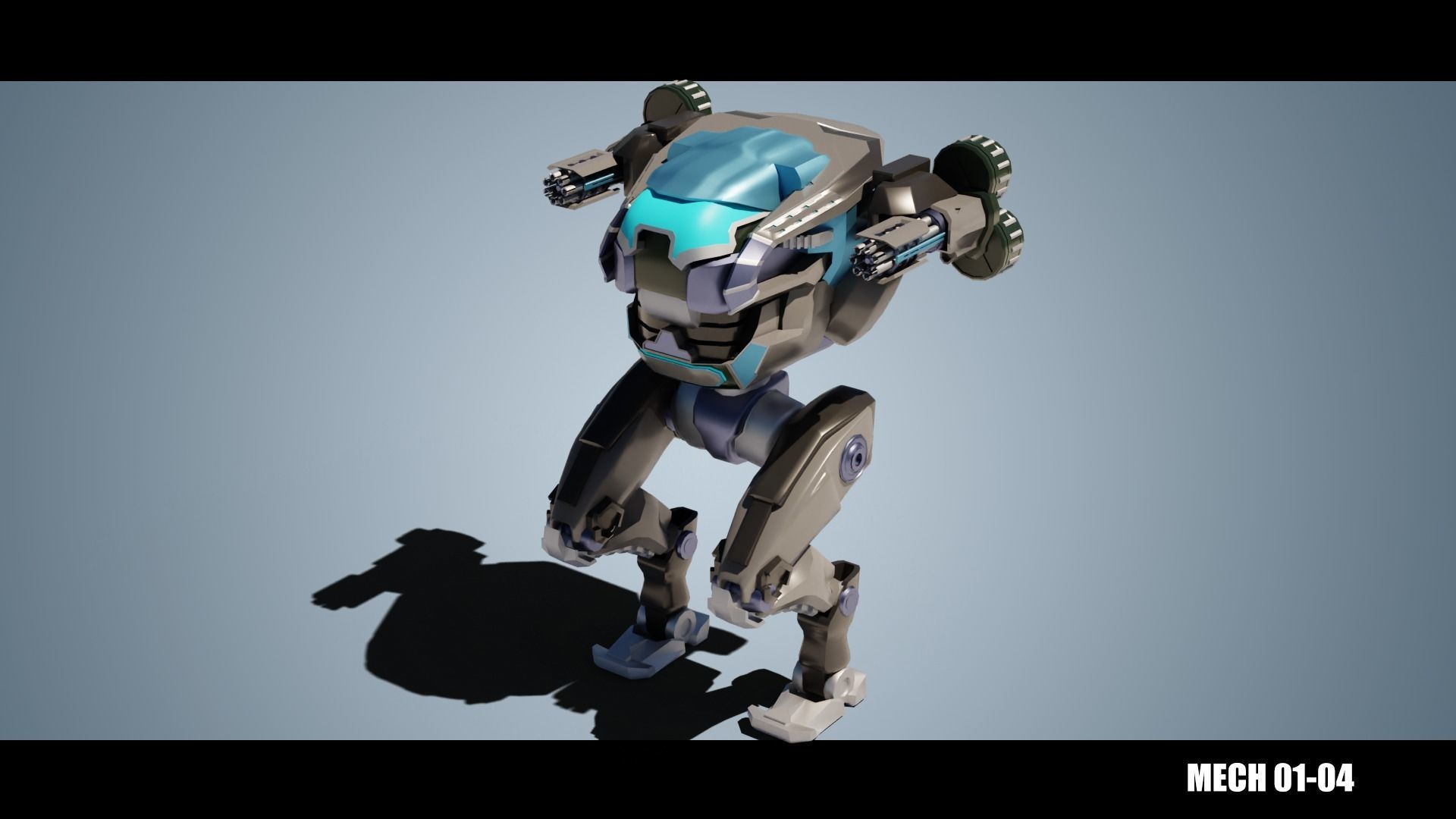 MECH 01-04 Low-poly 3D model_2