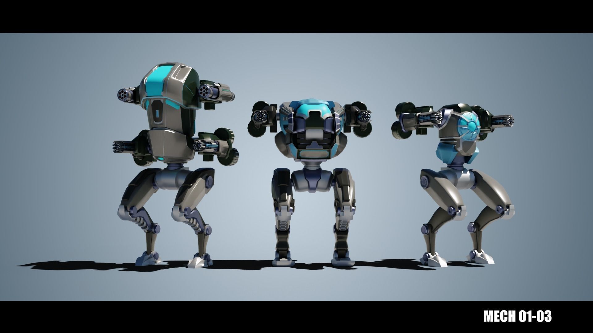 MECH 01-04 Low-poly 3D model_7