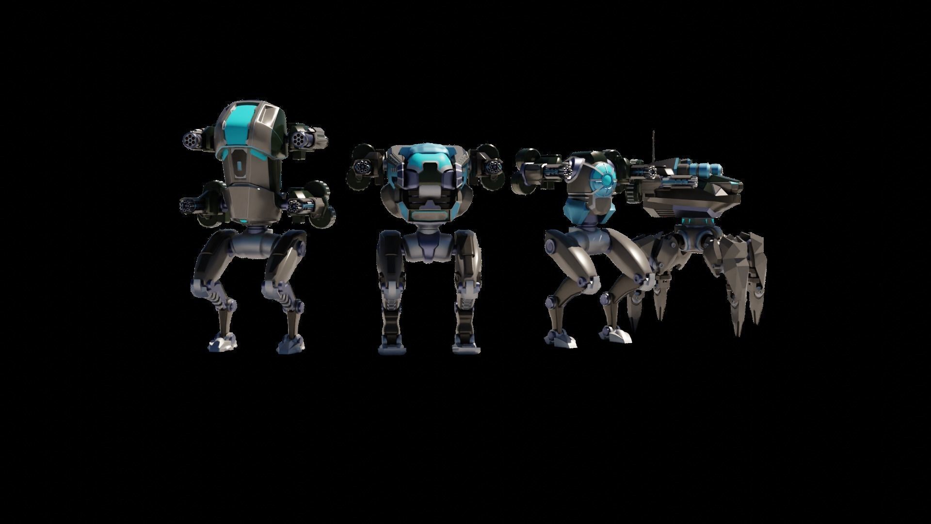 MECH 01-04 Low-poly 3D model_24