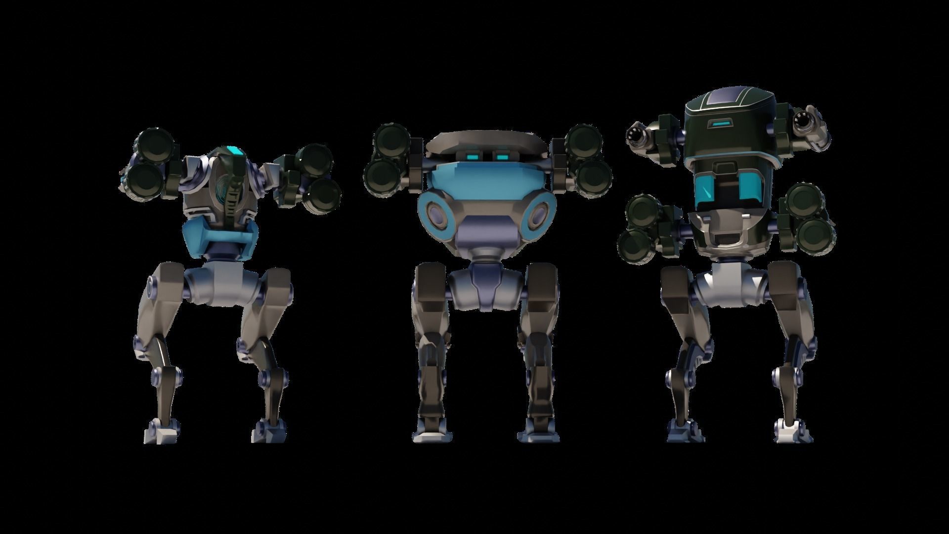 MECH 01-04 Low-poly 3D model_22