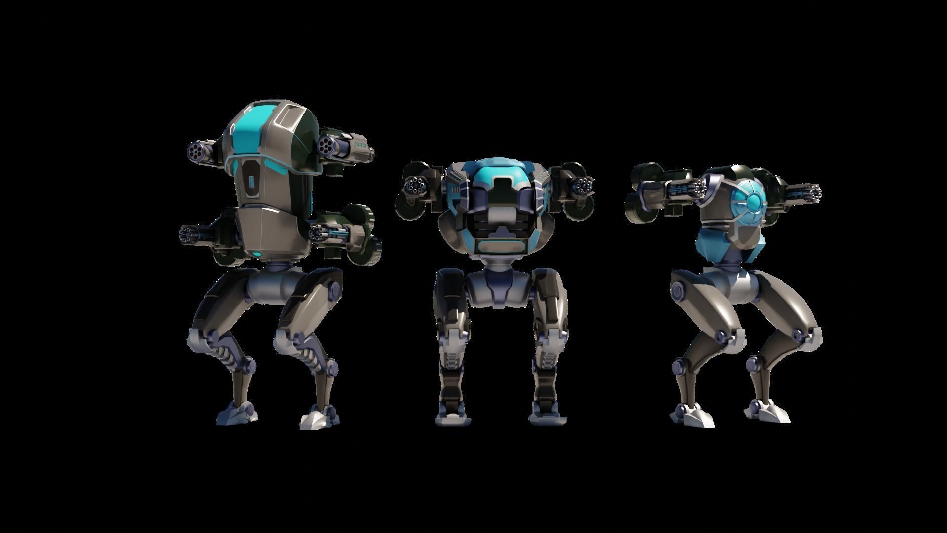 MECH 01-04 Low-poly 3D model_23
